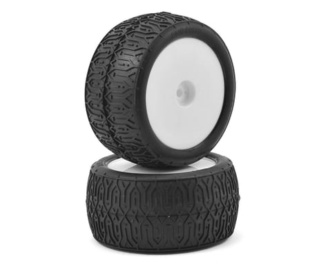 Raw Speed RC Rocket 2.2" 1/10 Rear Buggy Pre-Mounted Tires (2) (White)