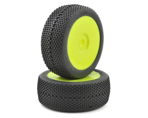Raw Speed RC "Biteforce" 1/8 Buggy Pre-Mounted Tires (2) (Yellow)