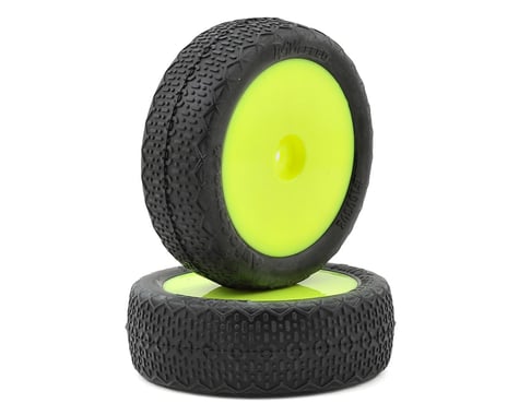 Raw Speed RC Autocorrect 2.2" 1/10 2WD Front Pre-Mounted Tire (Yellow) (2)