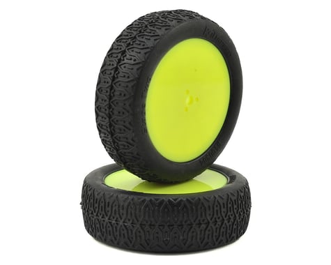 Raw Speed RC "Stage Two" 2.2" 1/10 2WD Front Pre-Mounted Tire (Yellow) (2)