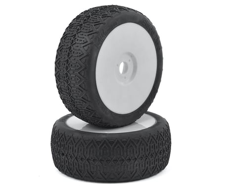 Raw Speed RC "Stage Two" 1/8 Buggy Pre-Mounted Tires (2) (White)
