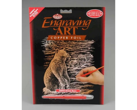 Royal Brush Manufacturing COPF21 Copper Foil Grizzly Bears