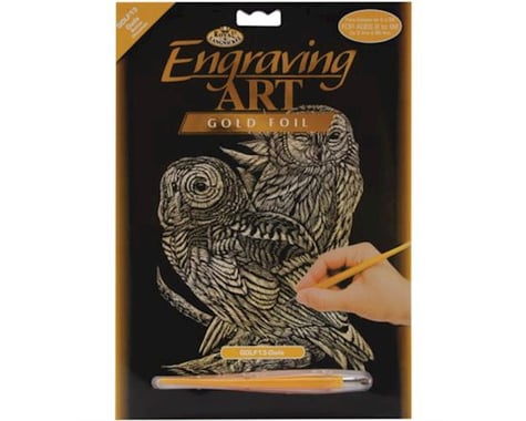 Royal Brush Manufacturing Gold Foil Engraving Owls