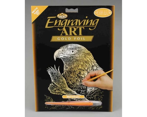 Royal Brush Manufacturing Royal Brush  Gold Foil Engraving Art Eagles