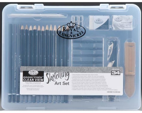 Royal Brush Manufacturing RSET-ART3105 Small Clear View Sketching Set