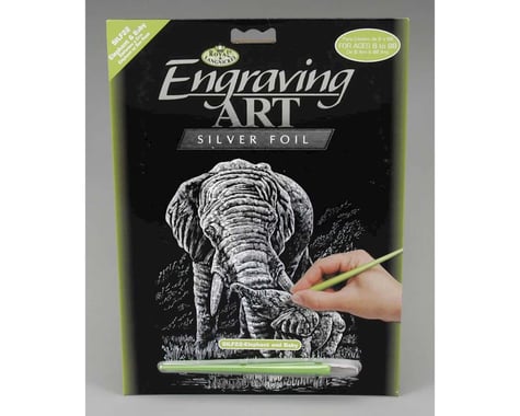 Royal Brush Manufacturing SILF22 Silver Foil Elephant & Baby