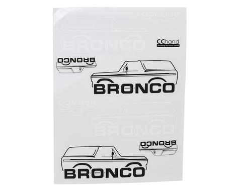 RC4WD CChand TRX-4 Bronco Body Decals (Style B)