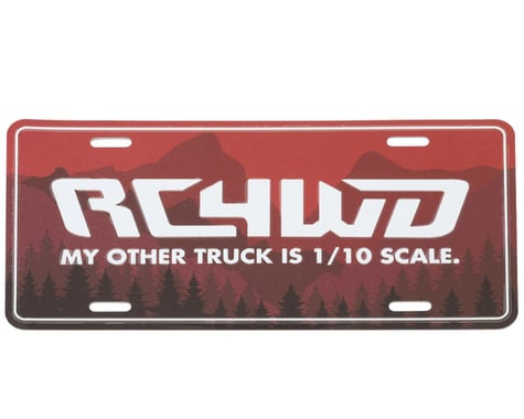 RC4WD "My Other Truck" License Plate (1/1 Scale)
