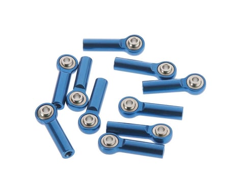 RC4WD M3 Long Straight Aluminum Rod Ends (Blue) (1