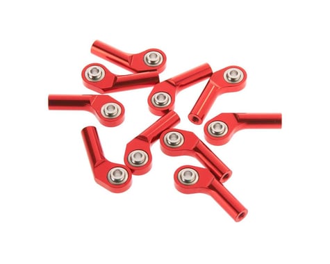 RC4WD Ext Offset Long Aluminum Rod End M3 Red (10)