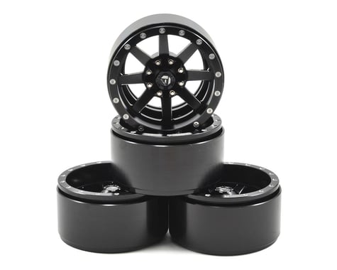 RC4WD Fuel Offroad Maverick 1.9 Aluminum Beadlock Rock Crawler Wheel (4) (Black)