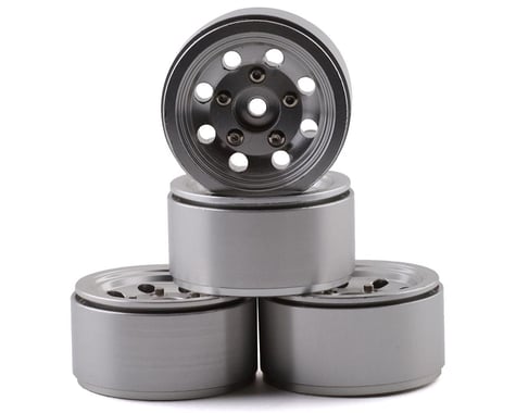 RC4WD Classic 8-Hole 1.0" Beadlock Wheels (Silver) (4)