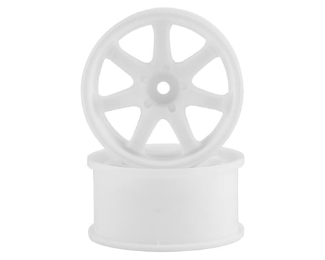 RC Art Evolve GF-R 6-Spoke Drift Wheels (White) (2) (8mm Offset)