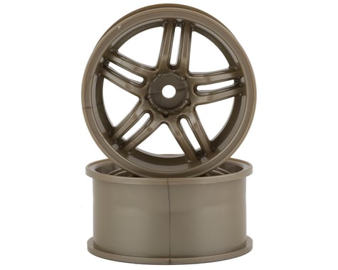 RC Art Evolve 33-R 5-Split Spoke Drift Wheels (Champagne Gold) (2)