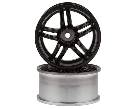 RC Art Evolve 33-R 5-Split Spoke Drift Wheels (Clear Black) (2) (8mm Offset)