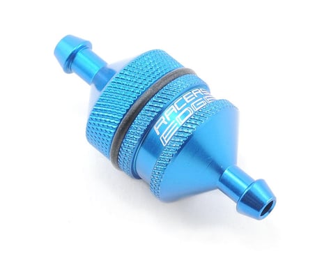 Racers Edge Small Fuel Filter (Blue)