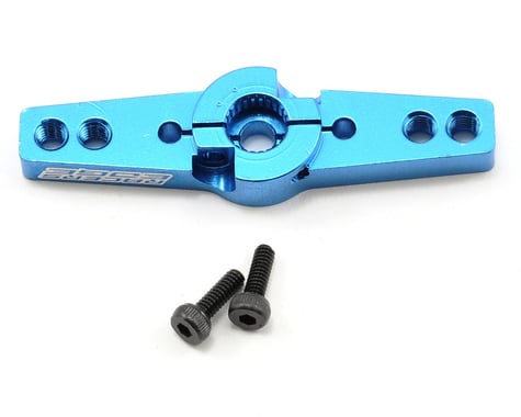 Racers Edge Aluminum Pro Adjustable Double Arm Hitec Servo Horn (Blue)