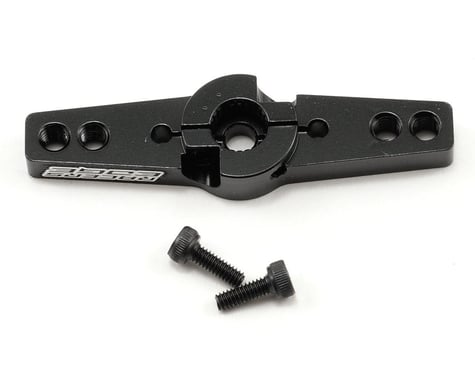 Racers Edge Aluminum Pro Adjustable Double Arm Hitec Servo Horn (Black)