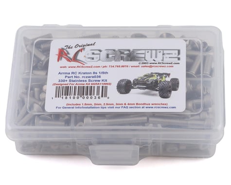 RC Screwz Arrma Kraton 8S Stainless Steel Screw Kit