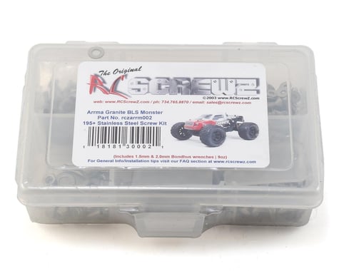 RC Screwz Arrma RC Granite Stainless Steel Screw Kit