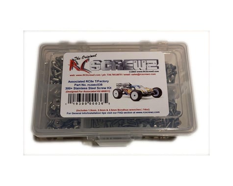 RC Screwz Associated RC8Te Stainless Steel Screw Kit