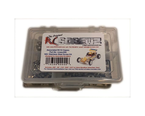 RC Screwz Associated RC10 Classic Stainless Steel Screw Kit