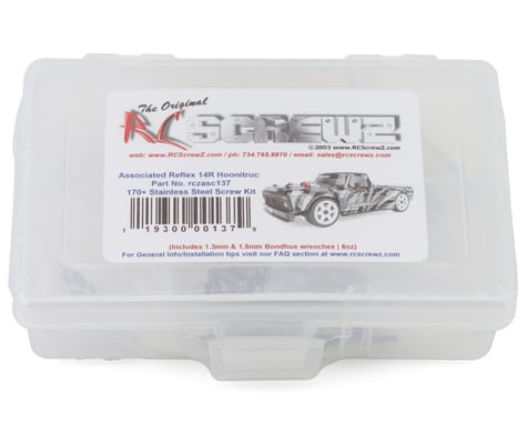 RC Screwz Associated Reflex 14R Hoonitruck Stainless Steel Screw Kit