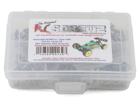 RC Screwz Team Associated RC8B4.1e Stainless Steel Screw Kit