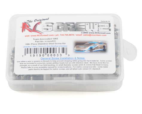 RC Screwz Associated 10R5 Stainless Steel Screw Kit