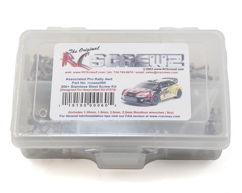 RC Screwz Associated Pro Rally 4wd Stainless Steel Screw Kit