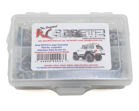 RC Screwz Axial SCX10 II Jeep Cherokee Stainless Screw Kit