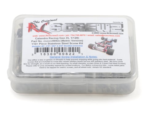 RC Screwz CRC Gen XL Stainless Steel Screw Kit (Metric)
