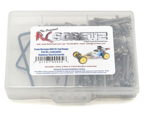 RC Screwz Team Durango DEX210 Stainless Steel Screw Kit