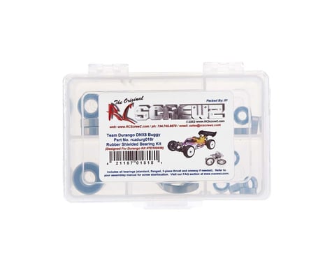 RC Screwz Team Durango DNX8 Rubber Shielded Bearing Kit