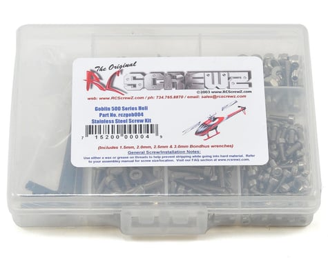 RC Screwz Goblin 500 Stainless Steel Screw Kit