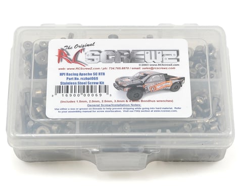 RC Screwz HPI Racing Apache SC Stainless Steel Screw Kit