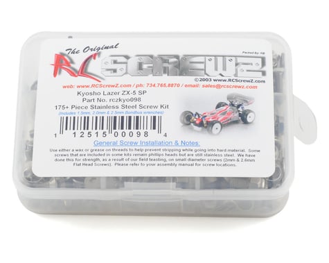 RC Screwz Kyosho ZX-5 SP Stainless Steel Screw Kit