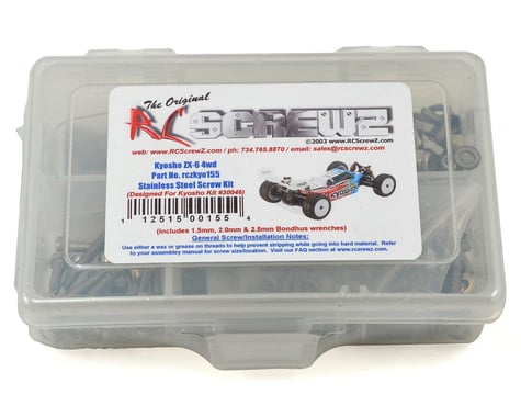 RC Screwz Kyosho Lazer ZX-6 4WD Buggy Stainless Steel Screw Kit