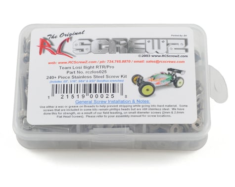 RC Screwz Losi 8ight RTR/Pro Stainless Steel Screw Kit