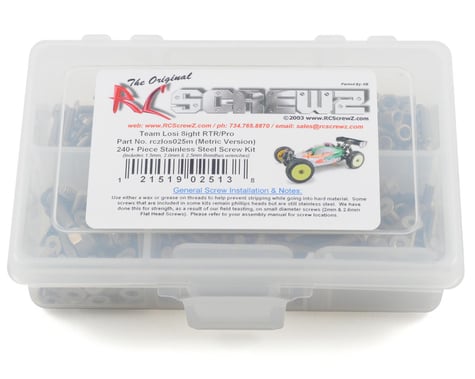 RC Screwz Losi 8ight Stainless Steel Screw Kit (Metric Version)