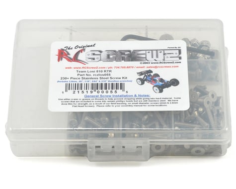 RC Screwz Losi 810 RTR Nitro Buggy Stainless Steel Screw Kit