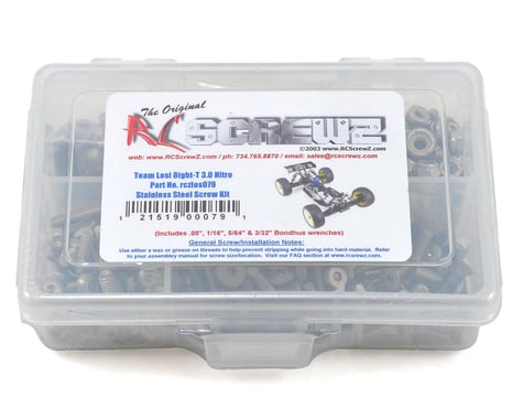RC Screwz Losi 8ight-T 3.0 Nitro Stainless Steel Screw Kit