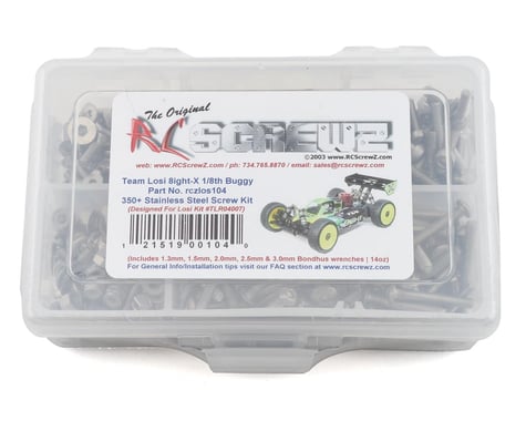 RC Screwz TLR 8IGHT-X Stainless Steel Screw Kit