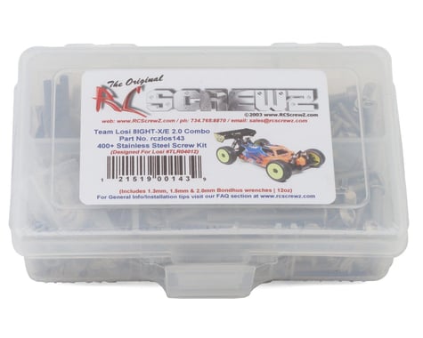 RC Screwz Team Losi 8IGHT-X/E 2.0 4x4 Stainless Steel Screw Kit