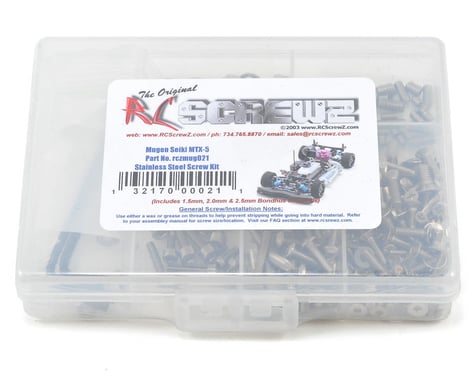 RC Screwz Mugen Seiki MTX-5 Stainless Steel Screw Kit