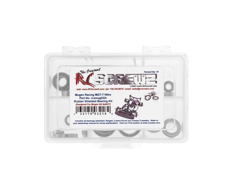 RC Screwz Rubber Shielded Bearing Kit MGT7 Nitro