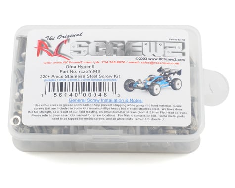 RC Screwz Hyper 9 Stainless Steel Screw Kit