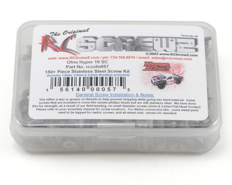 RC Screwz OFNA Hyper 10SC Stainless Steel Screw Kit