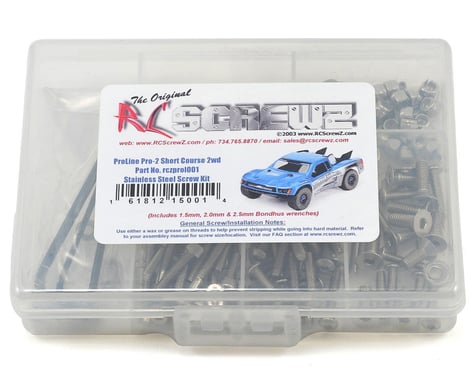RC Screwz Pro-Line Pro-2 Short Course Stainless Steel Screw Kit