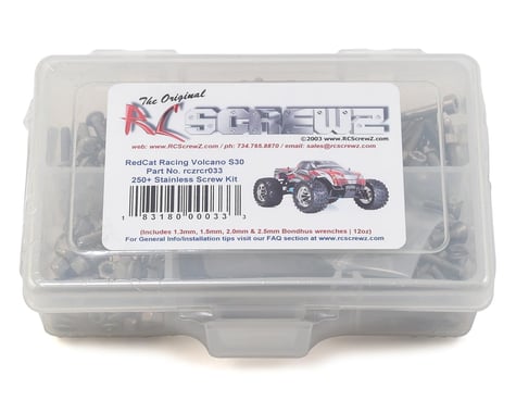 RC Screwz RedCat Racing Volcano S30 Stainless Steel Screw Kit